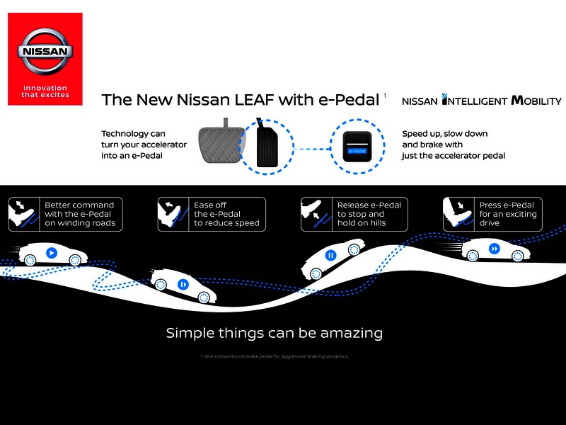 Nový Nissan Leaf s technologií e-Pedal